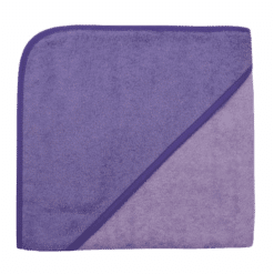 Kapuzenbadetuch, 100x100cm, flieder/violett